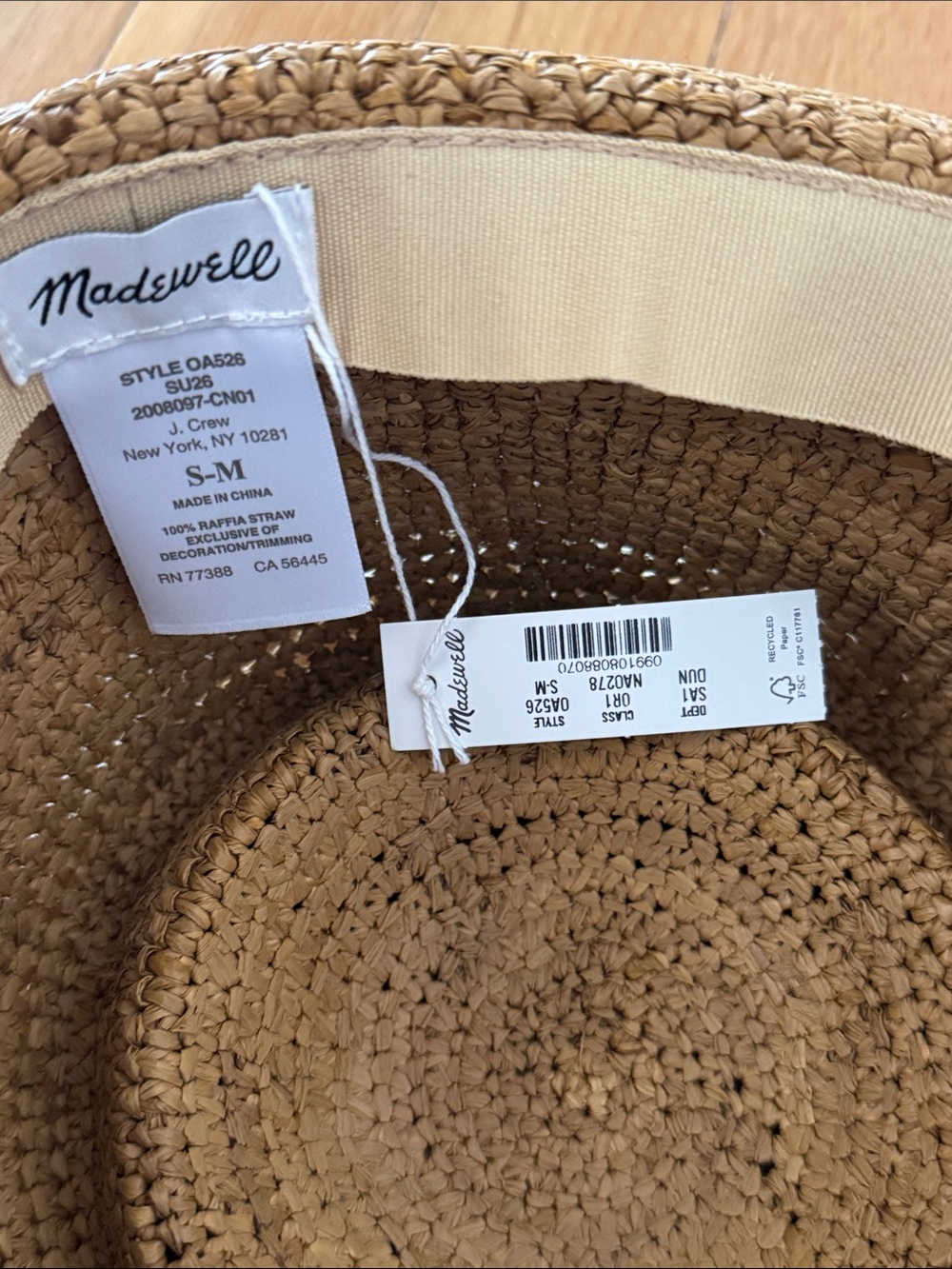 Madewell Raffia Hat - Picture 2 of 3